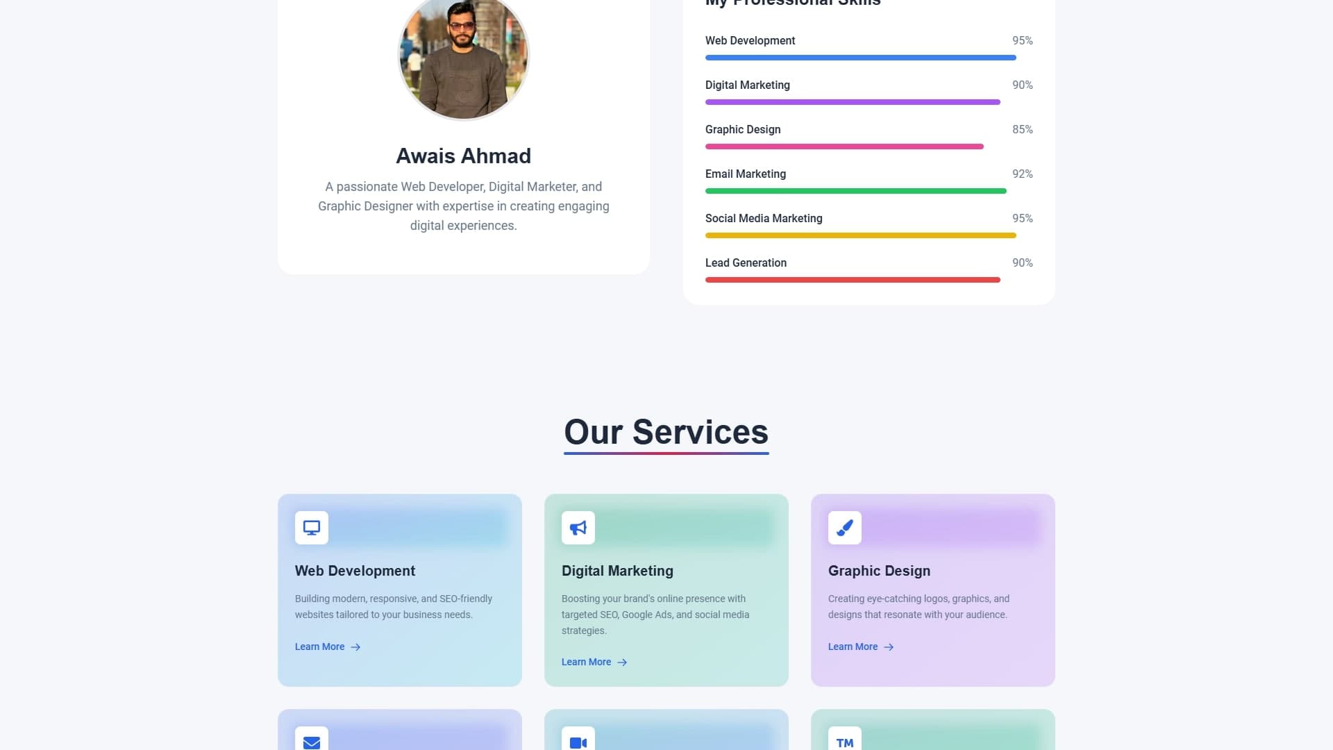 Awais Portfolio Website - Image 2