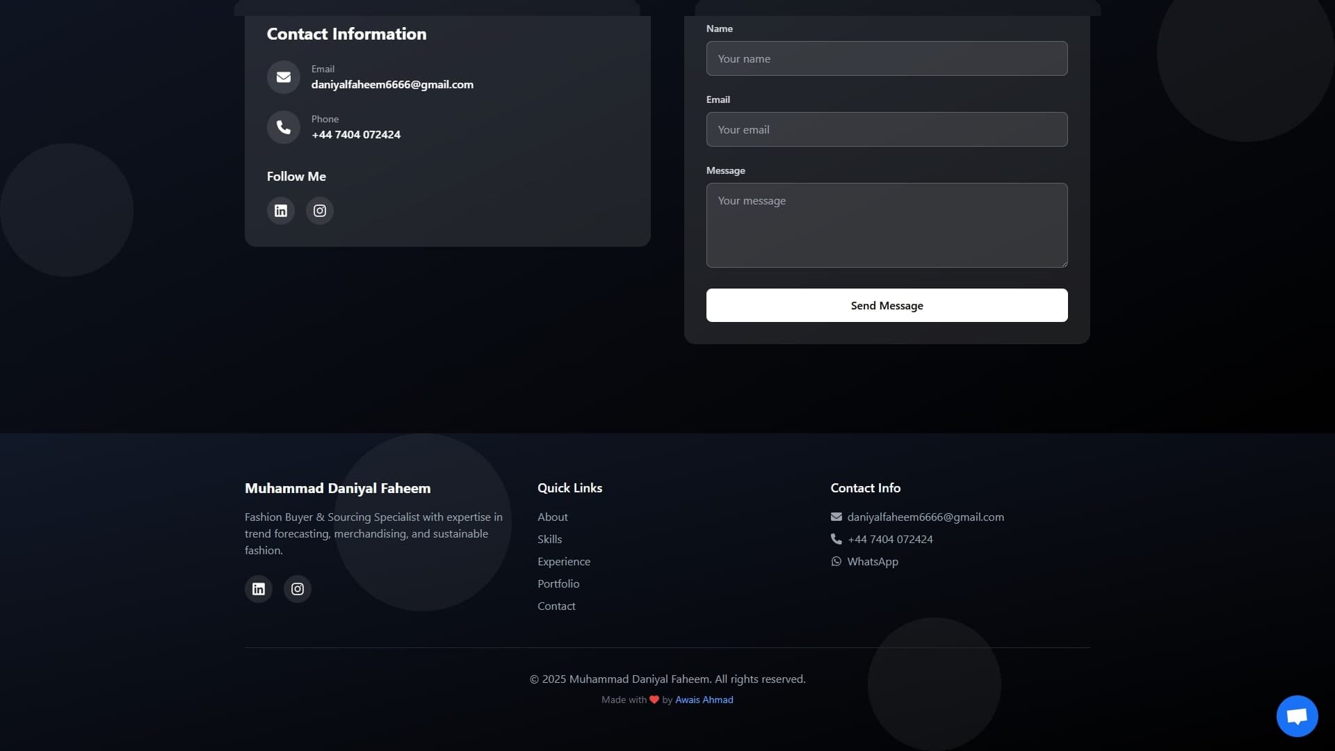 Daniyal Portfolio Website - Image 8