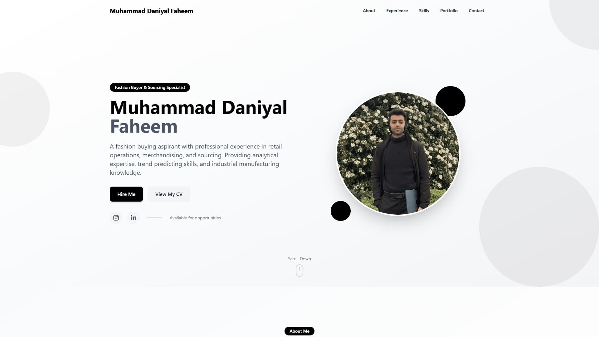 Daniyal Portfolio Website